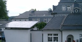 Solaranlage auf Nebengebäude eines Denkmals in Wuppertal-Elberfeld