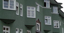 Fassadenansicht der Kölner Germaniasiedlung