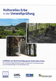 Titelbild der Broschüre mit Fotocollage mit Schloss Drachenburg